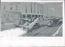 1972 Photo Snow Removable Machine Pavement Drawing Architecture Transportation