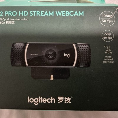 Logitech C922 Pro HD Stream Webcam Web Camera + Tripod 1080P 30FPS - 960-001087