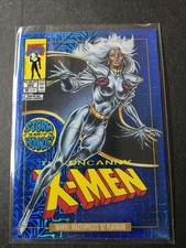 STORM 2024 SKYBOX MARVEL MASTERPIECES 92 PLATINUM BLUE TRAXX VARIANT #86-V