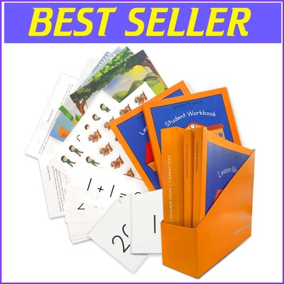 Engaging Preschool Math Kit: Flashcards, Manipulatives & Parent Guide#/-$-~
