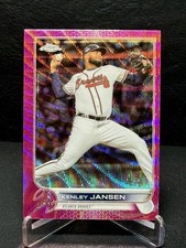 Kenley Jansen 2022 Topps Chrome Update USC166 Pink Wave Refractor Atlanta Braves