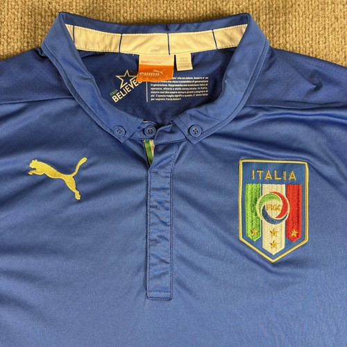 Italy National Team Jersey Shirt Mens XL Blue Soccer Puma DryCell Azzurri