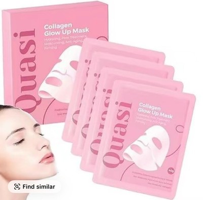 Quasi Bio-Collagen Face Mask Overnight Hydrating Korean Sheet Mask Niacinamide