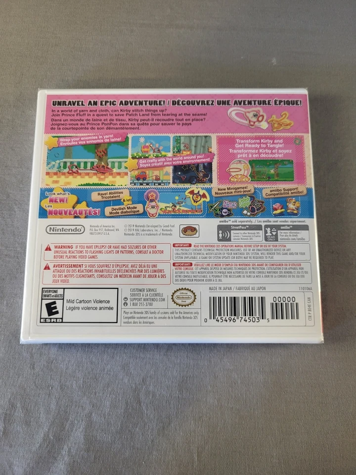 Kirby's Extra Epic Yarn, Nintendo 3DS, Complete, Authentic! - Image 2 of 4