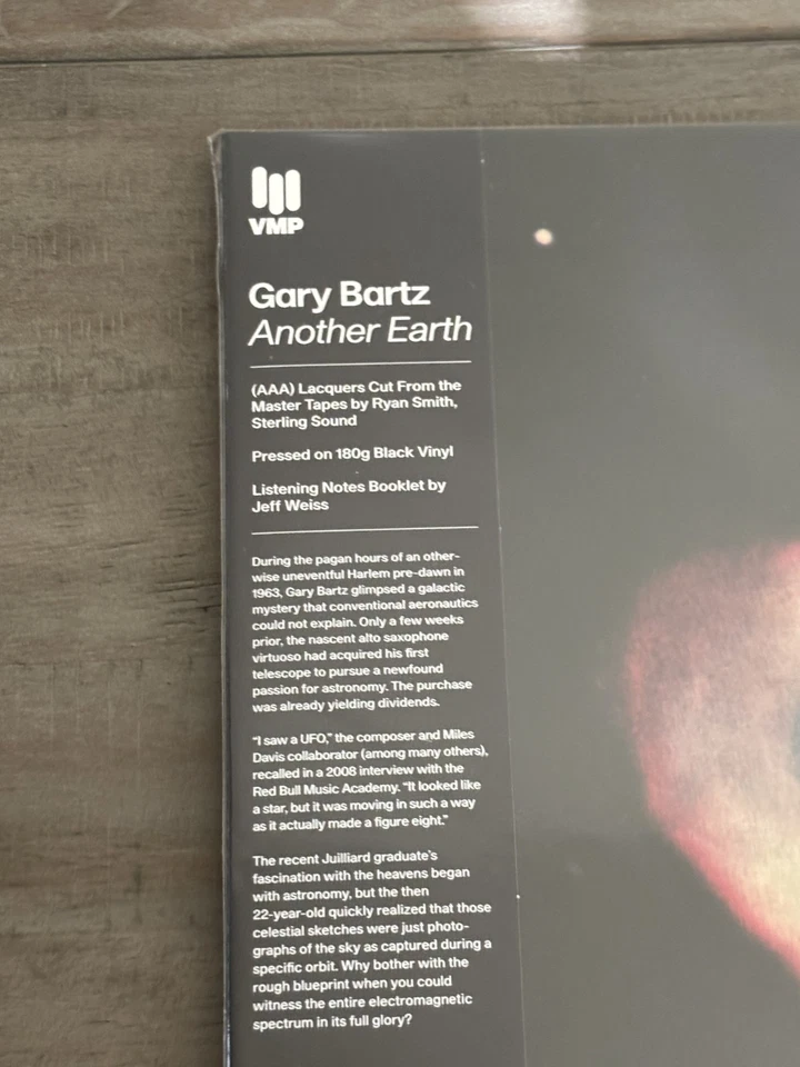 Gary Bartz - Another Earth (Record, 2024) New Sealed 180g VMP-C081 - Image 3 of 4