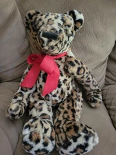 Ooak Artist Teddy Bear. Jointed Leopard Print Bears 