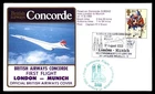 Mayfairstamps Great Britain Flight 1983 London to Munich Briths Airways Cover aa