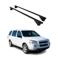 DachträGer GrundträGer FüR Chevrolet Uplander 2005-2009 75Kg Stahl Schwarz 2 Tlg