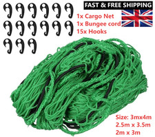 3M x 4M / 2.5M x3.5M / 2M x 3M Heavy Duty Cargo Net Mesh Safety Secure UK