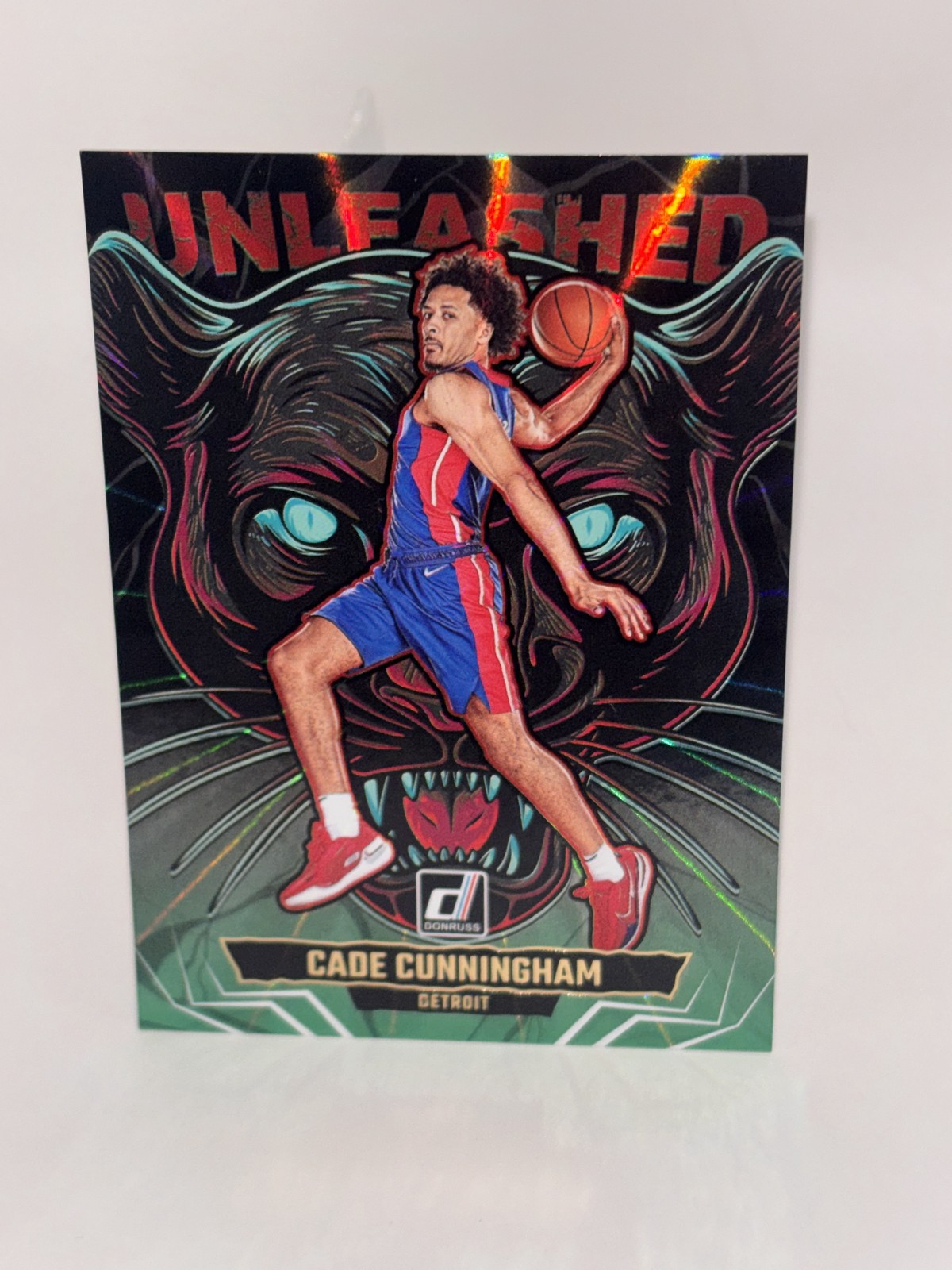 2025-26 Donruss #17 Cade Cunningham Unleashed Holo Laser