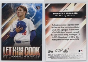 2024 Topps Update Let Him Cook Blue Yoshinobu Yamamoto #LHC-15 Rookie RC