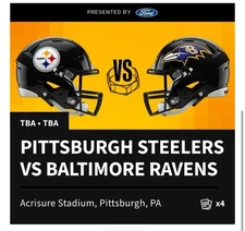 Parking- Steelers Vs Baltimore Ravens Flex Game Date TBD Champions Garage