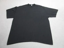 Los Angeles Apparel Shirt Mens Extra Large Black 6.5 Ounce Garment Dyed Made USA