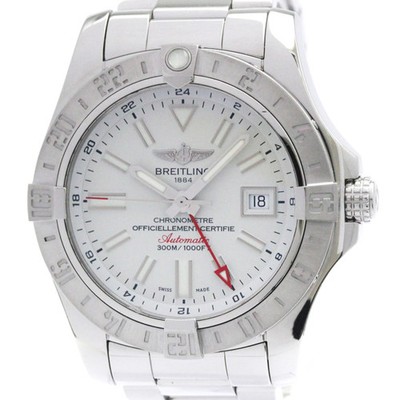 BREITLING Avenger ll GMT Steel Automatic Mens Watch A32390 Polished BF592932