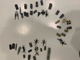 Galoob Micro Machines Lot Hummer Shark Military Planes Boats Playsets Trucks