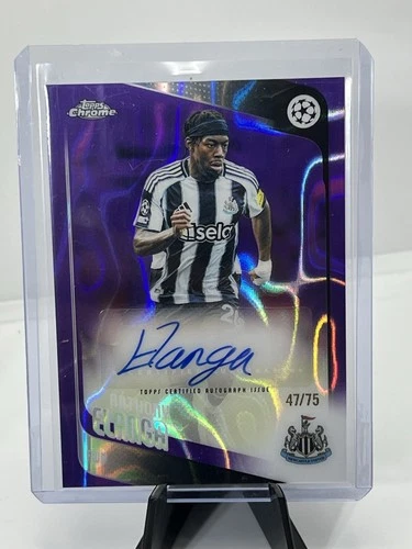 2025-26 Topps Chrome UCC - Anthony Elanga Purple Lava Auto /75