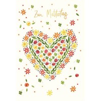 Muttertag - Naturkarton - GlüCkwunschkarte Im Format 11,5 X 17 Cm Mit Umschlag -