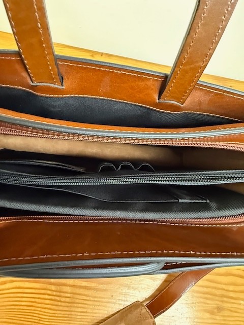 Jack Georges Elements Leather Briefcase Top Zip W… - image 6