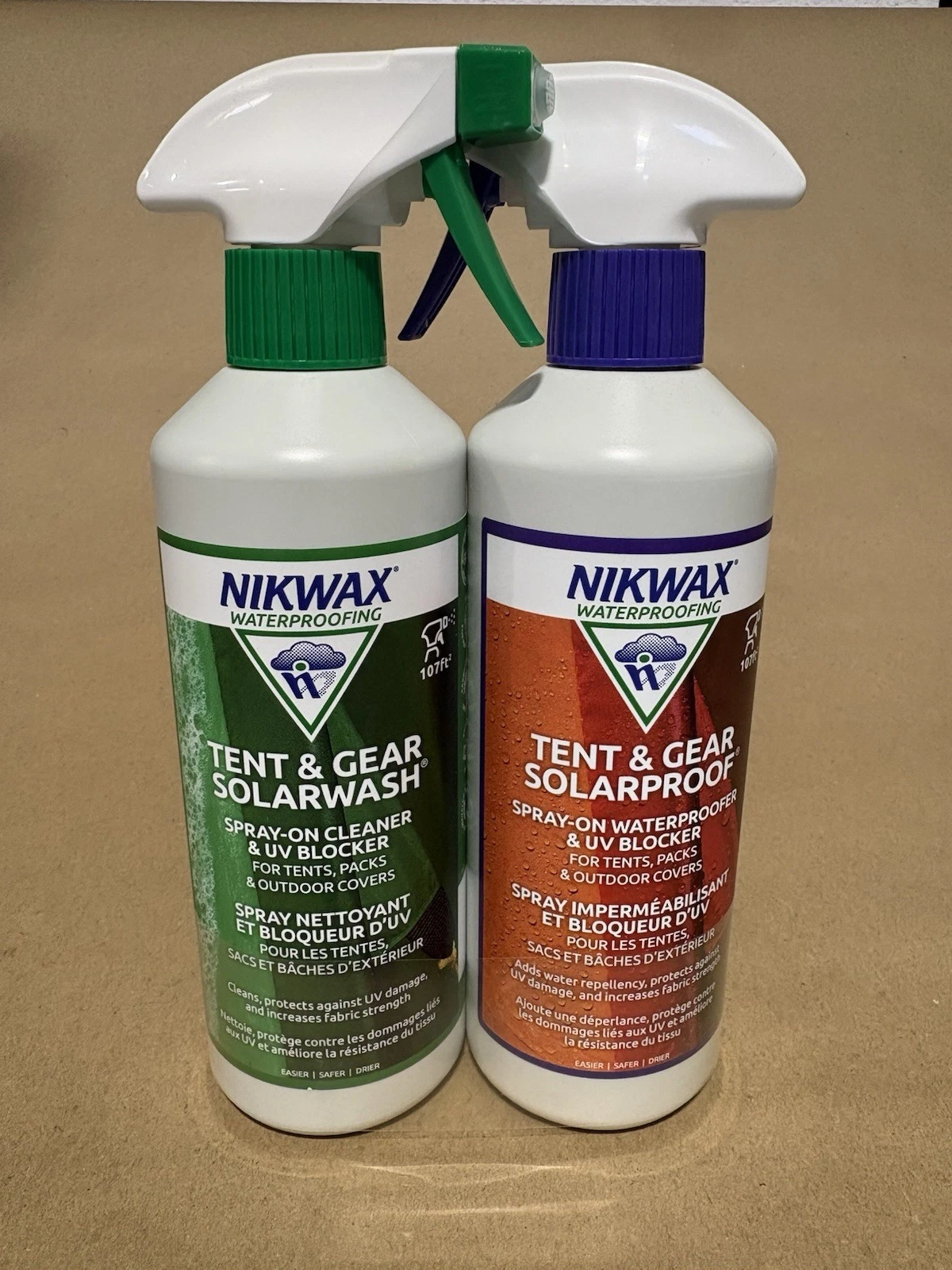 Nikwax Tent & Gear DUO-Pack: Cleaning & Waterproofing System