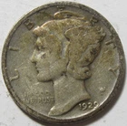 1929 Silver Mercury Dime - 90% Silver - #11315-41
