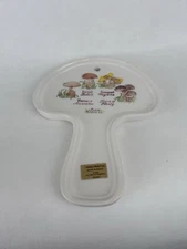 Ceramic Mushroom shaped spoon rest or wall decor