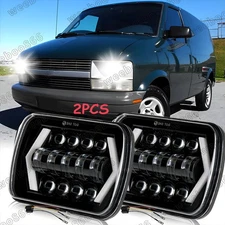 For Chevrolet Astro Express Cargo Van Pair 5X7" 7x6 LED Headlights High-Low DRL
