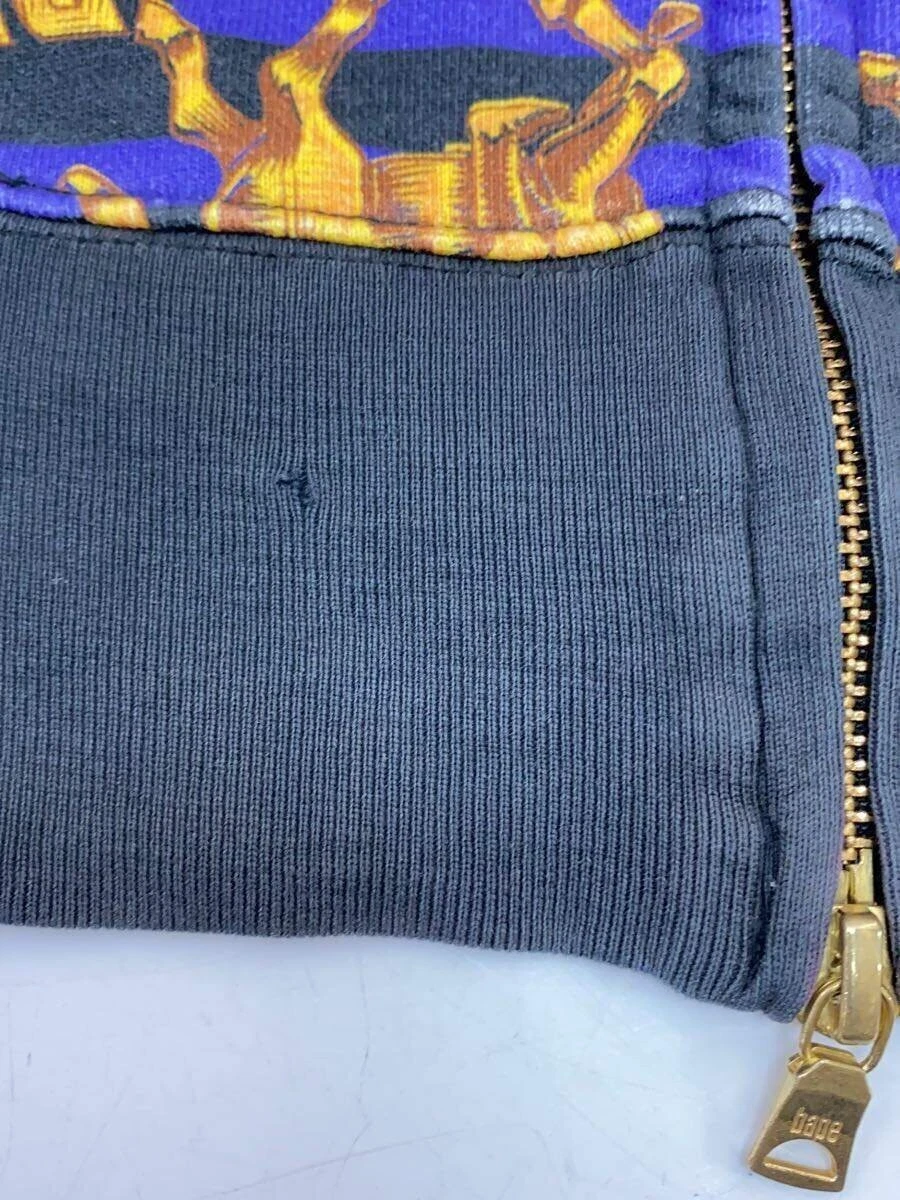 A BATHING APE (BAPE) Felpa con cappuccio e zip BAPE A BATHING APE cotone viola taglia L #ED AZA