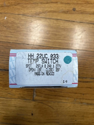 Carrier Bryant PTAC temperature switch