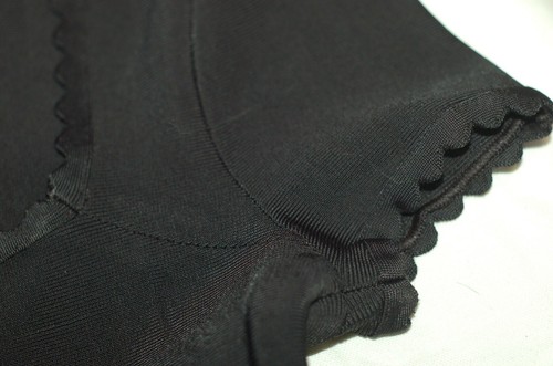 BCBGMAXAZRIA NUEVO Vestido Mujer Pequeño Negro Elastizado Mangas Cortas Cuello Cuadrado Copa - Imagen 9 de 12