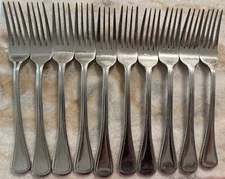 10pc Fork Masterpiece (Stainless) by World Tableware Glossy Taiwan 7 1/2"