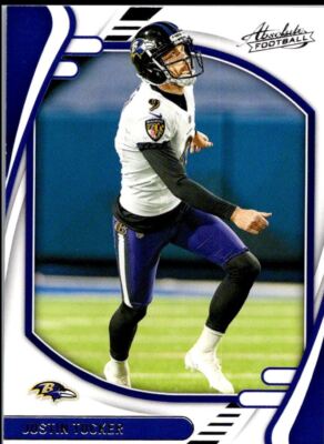 2021 Panini Absolute Blue Justin Tucker Baltimore Ravens #31