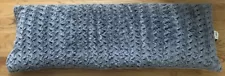 NEW WITHOUT TAGS MICROTEX Faux Fur zig zag Body Pillow, gray- 54" x 20"