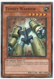 Turret Warrior - 5DS3-EN015 - Common - 1st Edition x3 - Lightly Played