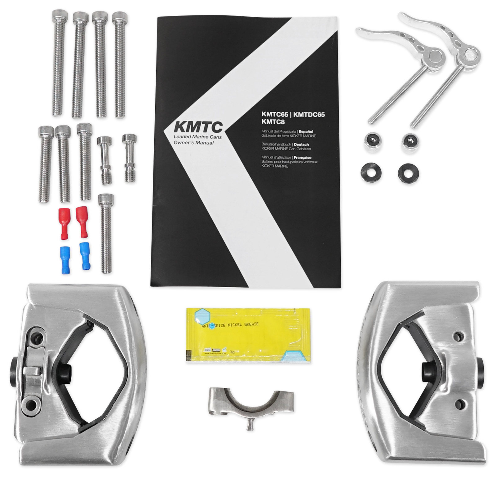 4 Колонки KICKER 45KMTC65 65 780 Вт для морской лодки вейкборда Башенные колонки со светодиодами