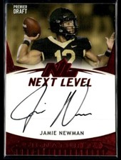 2021 SAGE Premier Draft Next Level Signatures Red Jamie Newman Rookie Auto Wake