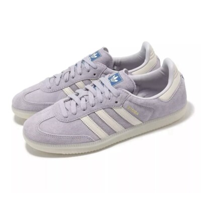 スニーカー ADIDAS SAMBA OG IG6176 4FK450 Adidas Samba OG Shoes Silver Dawn Purple IG6176 Mens Size