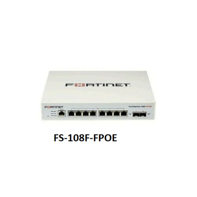 Fortinet FortiSwitch FS-108F-FPOE Switch Network Gigabit Ethernet 8 port