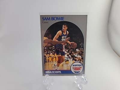 1990-91 NBA Hoops - #194 Sam Bowie New Jersey Nets Basketball Card 