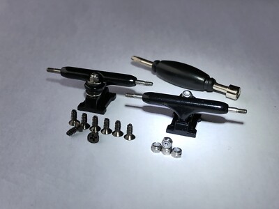 NEU PRO TRUCKS BLACK SCHWARZ 32mm PROFI ACHSEN SINGLE AXLE FINGERBOARD