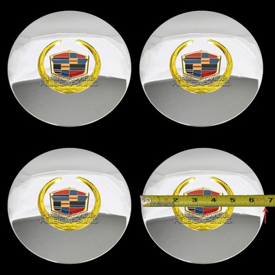 4 Eldorado Deville DTS Chrome Wheel Center Hub Caps 5 Lug Bolt Rim Cover Hubs KC