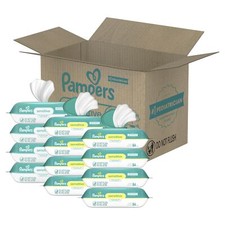 Pampers Sensitive Baby Wipes 84 Count Thick Soft Hypoallergenic And Gentle