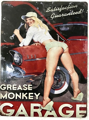 FREE SHIPPING! New 12x16 TIN SIGN Garage sexy BUY or make OFFER B4 it s SOLD! 