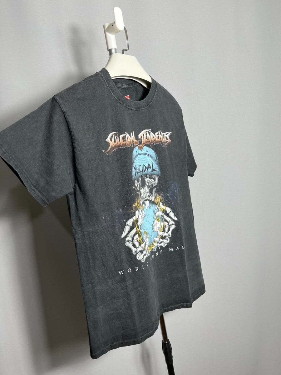 Hanes Vintage Suicidal Tendencies World Gone Mad Shirt Y2K Band