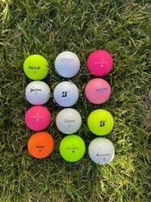 Dozen Assorted Golf Balls. MAXFLI, Titleist, TaylorMade, Vice, etc (AAAA+)