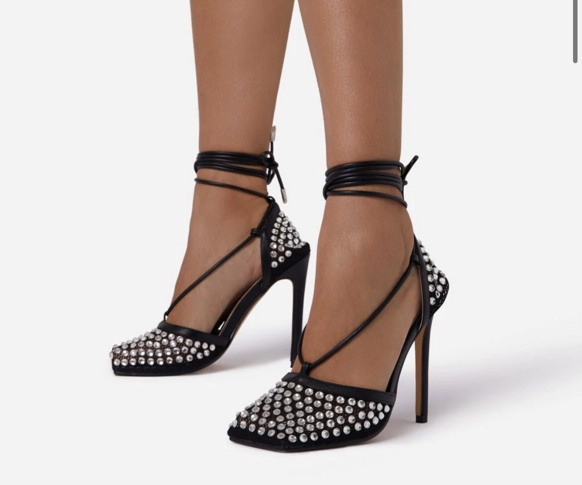 Court lace cheap up heels