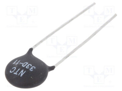 Ntc Thermistor 33Ω Thru Hole Ø: 12.5mm -55÷200°C Pitch: 7.5mm Ntcs-12-33-1.5