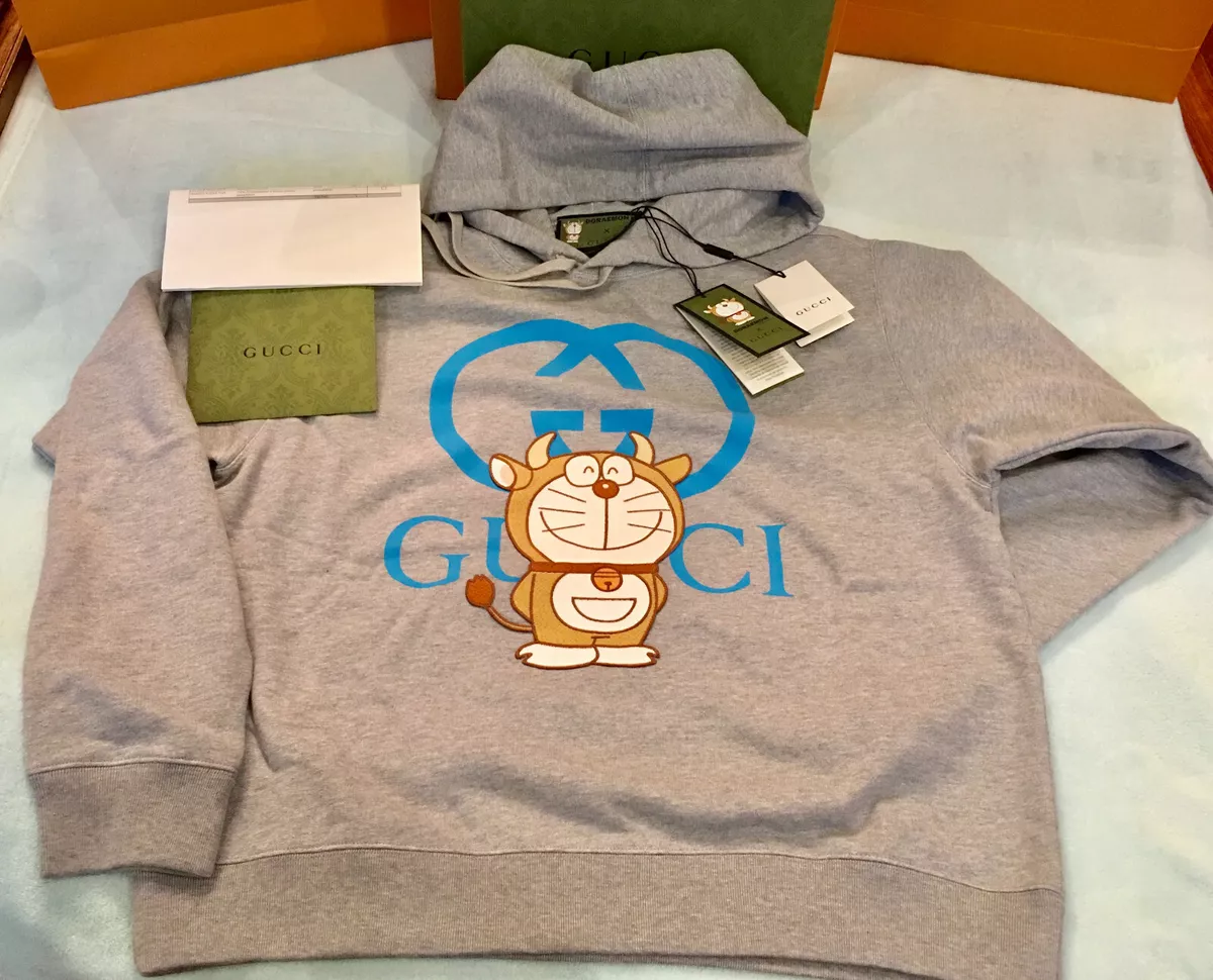 GUCCI xDoraemon Hoodie Sweatshirt.Chinese New Year of the Ox.Limited Ed.BrandNew
