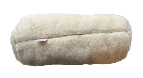 $100 MEDICO BULGARIA ORGANIC SHEEPSKIN BOLSTER NECKROLL PILLOW - Picture 2 of 6
