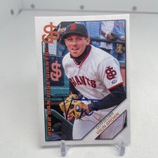 2021 Vaun Brown Minor League Rookie Card San Jose San Francisco Giants Signed