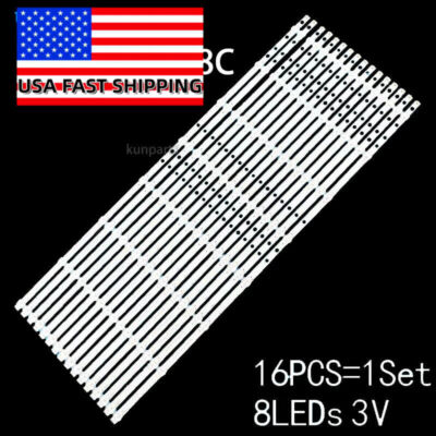 16pcs LED Strips for SONY 65 TV KDL-65W850C KDL-65W855C 650TV02 V3 KDL-65W857C